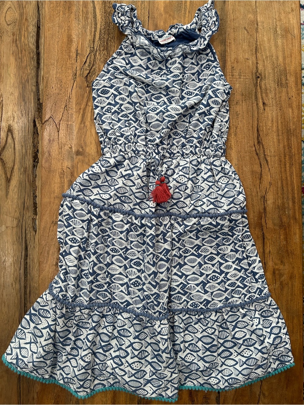 Dress with fish print